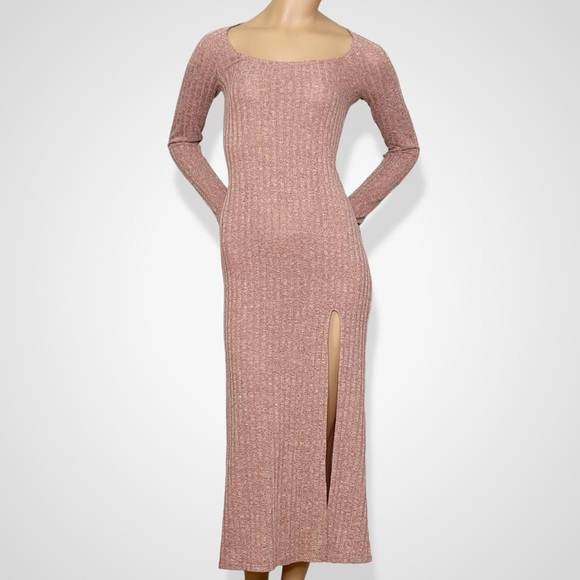 REFORMATION Lemon Knit Dress - Salmon - Picture 2 of 7